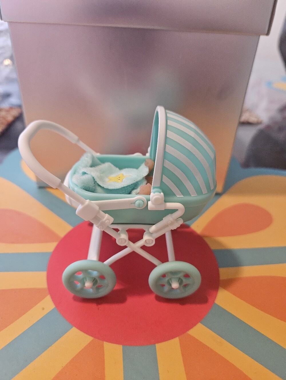 Zuru Mini Baby Doll with stroller and mint blanket. - Picture 2 of 7